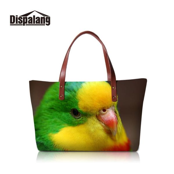 

dispalang fashion women bag animal parrot print handbags women messenger bags large shoulder bags ladies handle bag