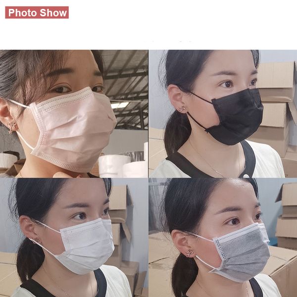 

masks mask stock anti black 3 disposable mouth layer in masks filter breathable non-woven ply dust lloon face gouwv