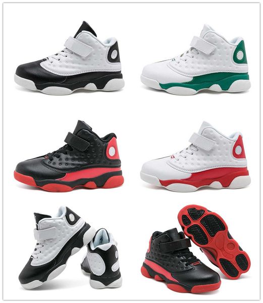 

лучший подарок для детей детей баскетбола обуви размера 28-35 евро противоскользящих мальчиков молодежных кроссовок, Black