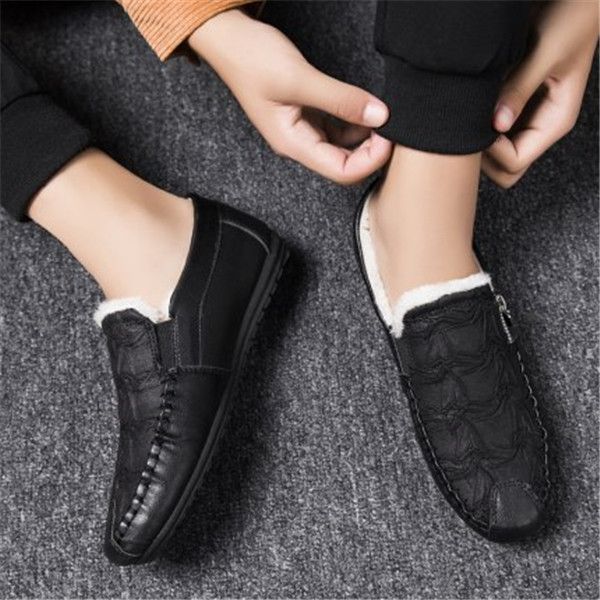 

winter men's shoes black brown gray trend lazy wild all match leisure sports peas sneakers