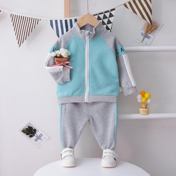 

2020 autumn new style childrenswear child korean-style lettered gymnastic pants long sleeve piece childrenswear a, White