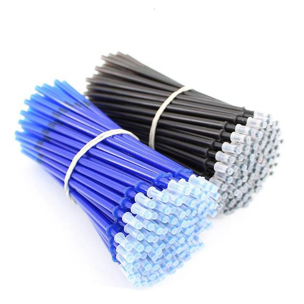 

2020 20 pieces of perishable plastic pen replacement, 0.38mm rechargeable washable pen, blue black ink, stationery and school, writing tools