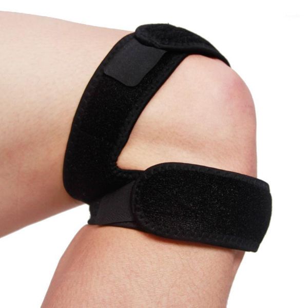 

elbow & knee pads 1 pcs support sports patella belt riding running elastic bandage sport strap kneecap fitness exercise pressure band1, Black;gray