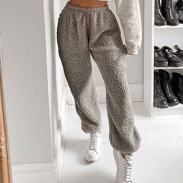 

women's casual / sporty athleisure jogger sweatpants elastic waist full length pants leisure sports weekend micro-elastic plain comfort, Black;white