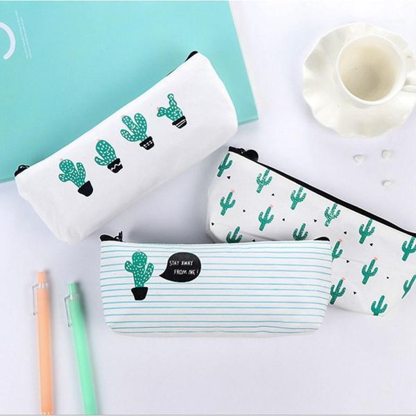 

novelty cactus school pencil case kawaii school supplies stationery pencil box pen bags schools & offices1