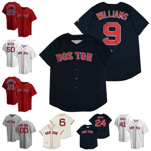 

2020 mookie betts jersey carl yastrzemski andrew benintendi ted williams wade boggs j.d. martinez steve pearce xander bogaerts dustin pedroi, Blue;black