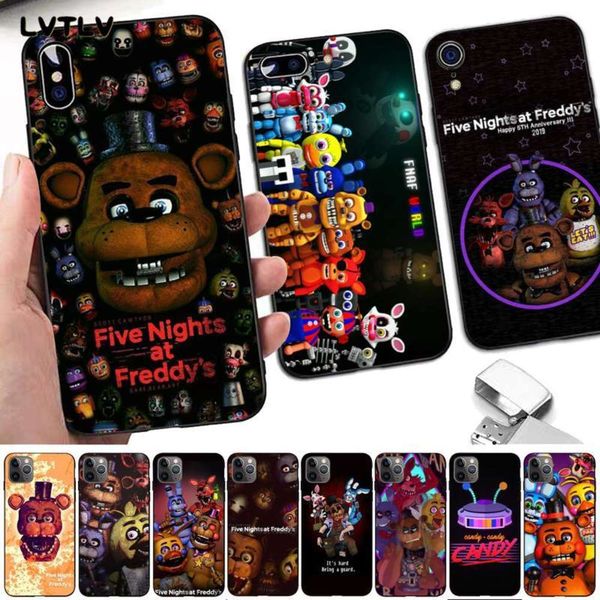 

t five nights in freddie fnaf freddie black mobile phone cover for vip 8 7 6 s plus 5 s se 2020 xr 11 pro xs.