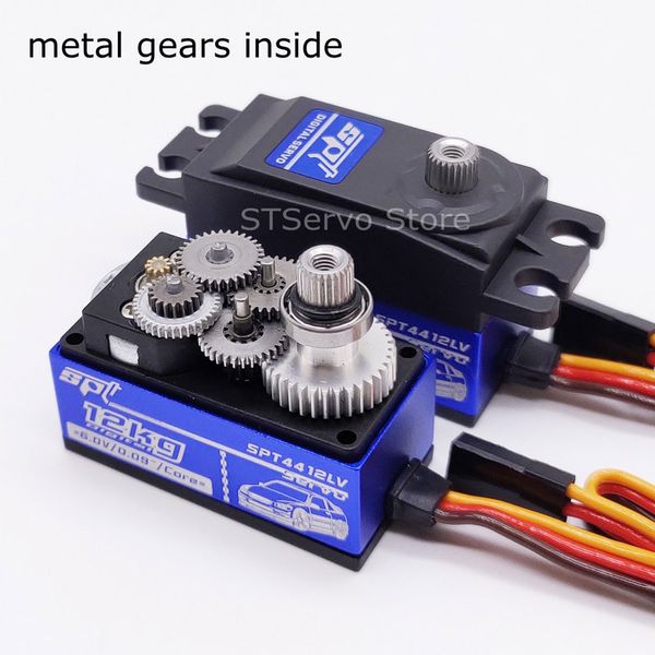 SPT 12 kg Metallgetriebe Standard Short Body Low Profile Digital Servo RC Car Drift Fix-Wing Roboterarm Arduino