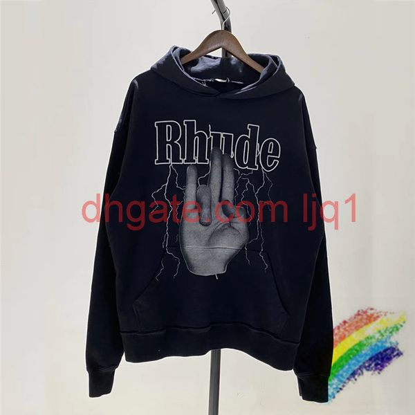 

2020fwss hoodie men women 1 pullover vintage print hooded, Black