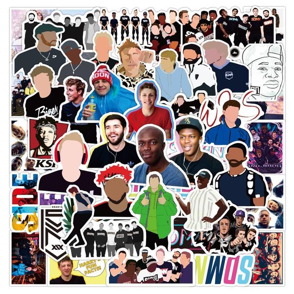 

10 50шта sidemen наклейка diy сноуборд laptop багаж холодильник гитара граффити водонепроницаемый классический kid игрушка наклейка yxlhfk g