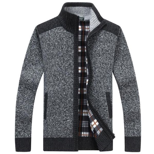 

2021 winter blouses cashmere pullover wool blusas with zipper male casual man malhas plus size m-xxxl 69fh, Black;white