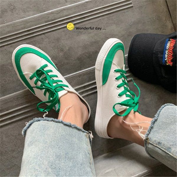 

fashion non-brand summer half slippers yellow black men's the trend of lazy shoes breathable baotou men's shoes