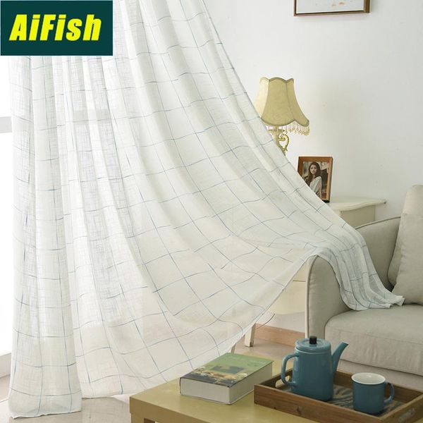 

modern style sub cross white window screen curtains living room study bedroom custom curtains zh042t4