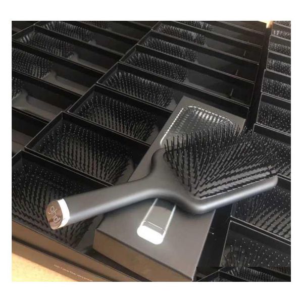 

2020 in stock brush professional paddle comb brush for hair styling ceramic hair straightener bru qylwvl bdehair, Silver