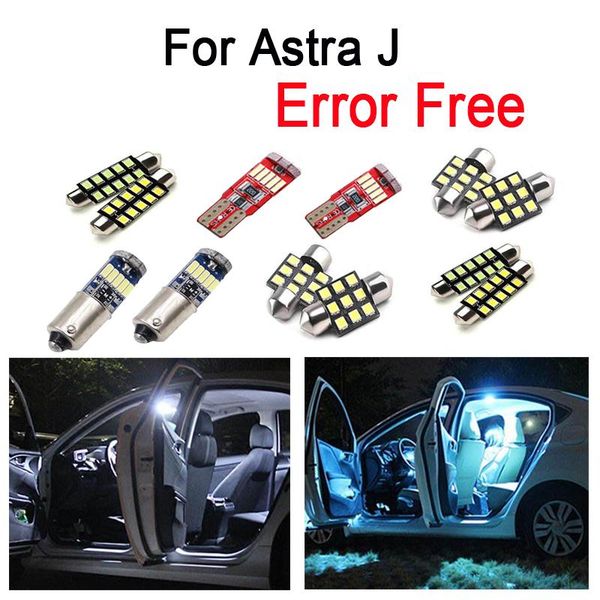 

9pcs led bulb interior reading light kit for accessories for vauxhall astra j opc gtc sports tourer hatchback (2009-2020
