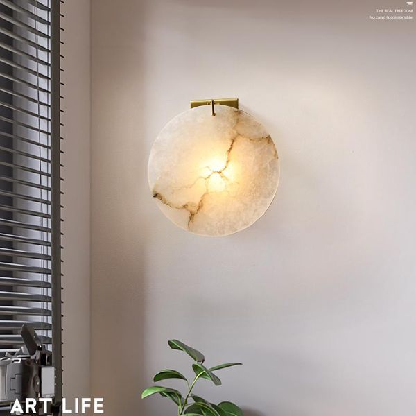 

wall lamp modern round stairs led light decoration for bedroom bedside corridor aisle copper staircase lighting home fixtures