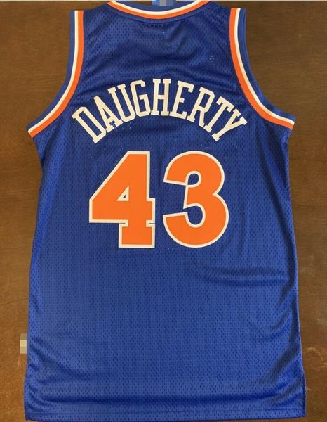 

ncaa baksketball jersey mens cleverland #43 brad daugherty jerseys throwback basketball jersey blue stitched custom made size s-5xl, Black