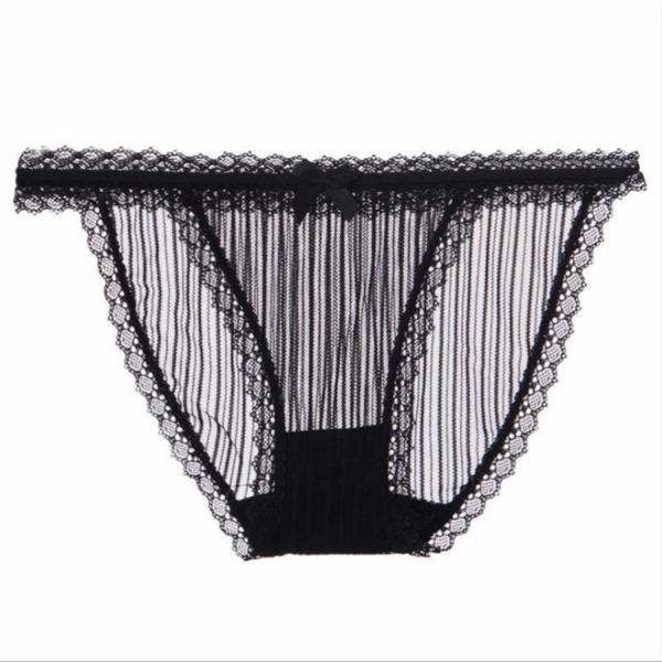 

3 pcs breathable low waist lace panties sizeone size, Red;black