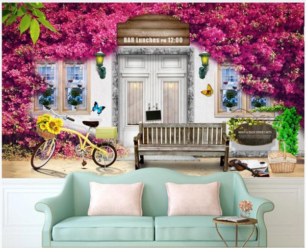 

3d wallpaper custom p mural on the wall rose flower vine cafe living room home decor 3d wall murals wallpaper for walls 3 d