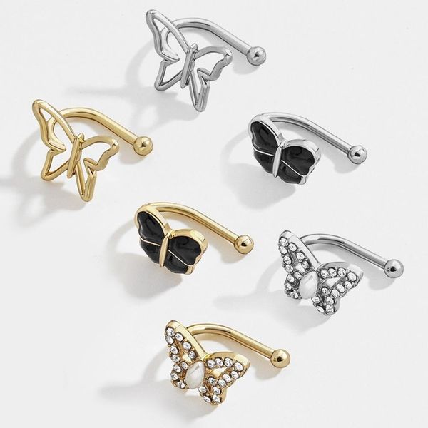 

урожай золота сплава серег женщин перлы бабочки стад серьги свежее симпатичные серьги партии фестиваль ювелирных изделий jllmiu, Golden