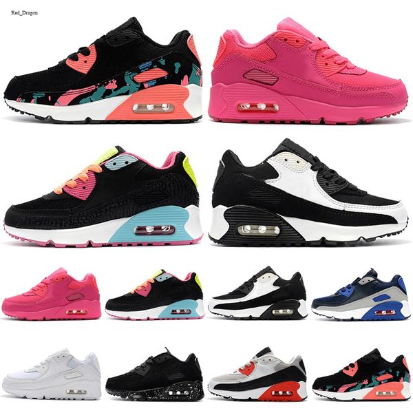 

2021 kids cushion running shoes for men women sport shoes boys girls trainers sneakers children runner eur 28-35, Black