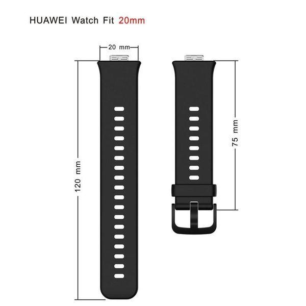 

sile strap for huawei watch fit smart watches soft sport waterproof wrist band watchband bracelet accessories for hu qyllkq, Black;brown