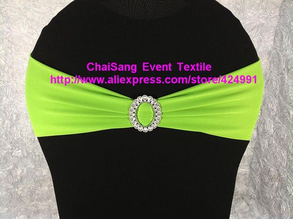 

lycra bands with oval buckle for weddings events banquet l decoration spandex stretch chair sashes bow q wmtobn