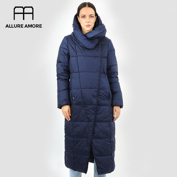 

women's down jacket parka outwear with hood quilted coat female long warm cotton clothing for winter ladies trend new undefined1, Black