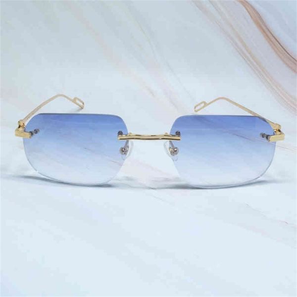 

trending sun glasses mens designer wholesale sunglasses retro rmliess classic sun glasses lentes de sol french, White;black