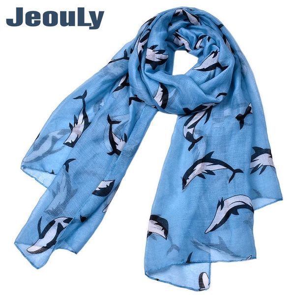 

scarves ms speed sell pass animal fabric printed cotton and linen wholesale custom collar whales, Blue;gray