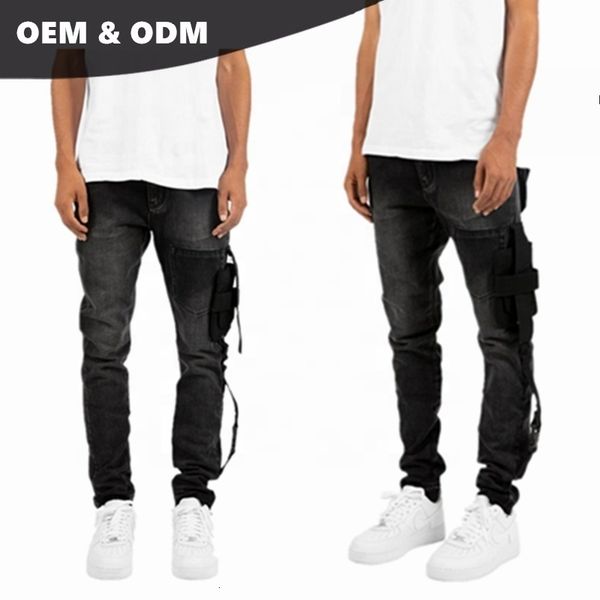 

oem wholesale latest fashion men cargo pants distressed jeans