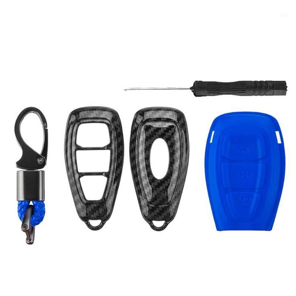 

carbon fiber remote key fob case shell cover for fords/fo-cus/fiesta/kuga/c-max1