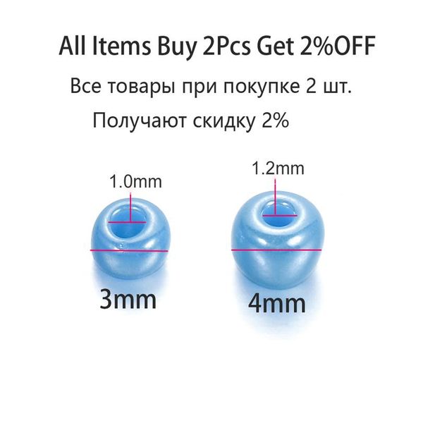 

300-600pcs/lot 3-4mm charm beads czech glass seed beads round loose bead for diy jewelry making earrings bracelet acc bbyihy