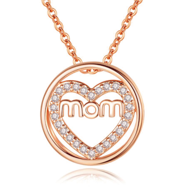 

3 colors mothers day gifts mom pendant necklace mom, Silver