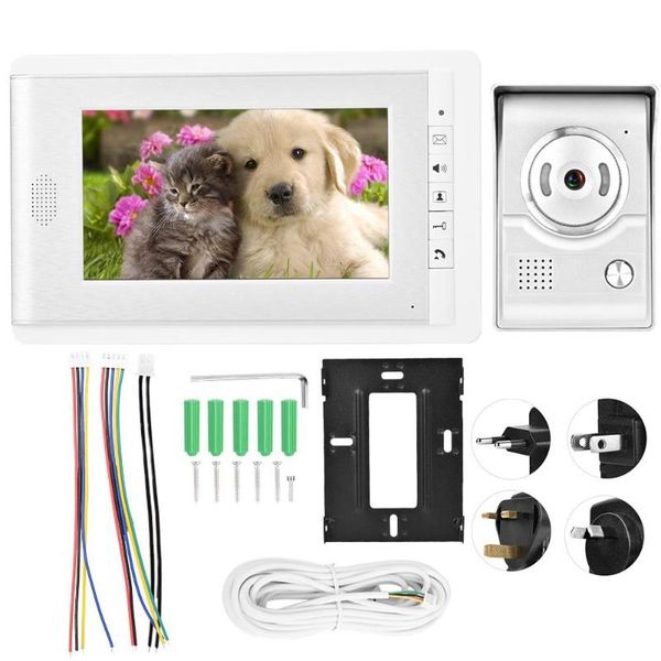

doorbells 7 in 800*480 color hd tft-lcd smart doorbell video intercom entry system