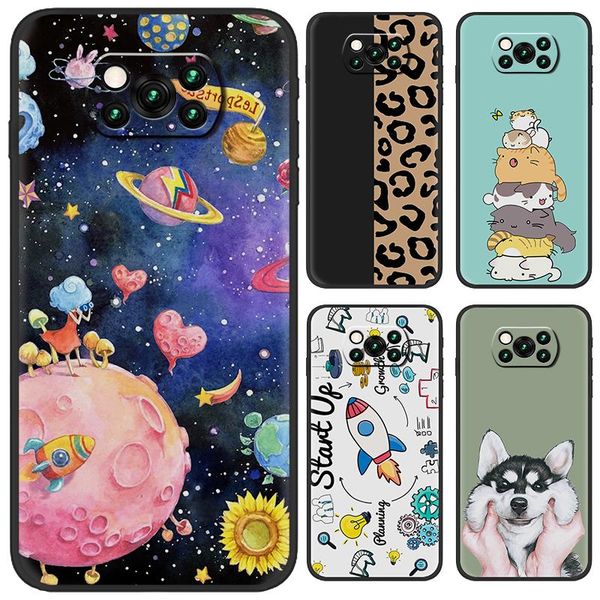 

soft case phone case for xiaomi poco x3 nfc back cover original tpu waterproof silicone cartoon