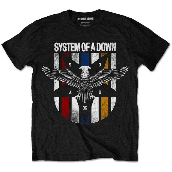 

system of a down eagle colours official mens black t-shirt xxl sport hooded sweatshirt hoodie