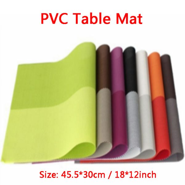 Mode PVC Tischset Quadratisches Tischset rutschfeste Schüsselmatte Isolierung Heizkissen Verbrühschutz Getränkehalter Küchenzubehör Werkzeug WVT0346