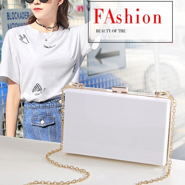 

women evening party acrylic box purse bag wedding handbag shoulder crossbody bag new
