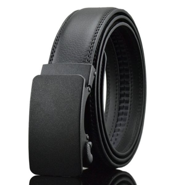 

kaweida fashion man 2018 men's automatic buckle belt belts men cow genuine leather belt for men accessorie, Black;brown