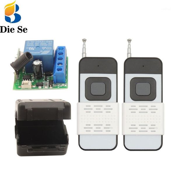 

diese 433mhz universal wireless remote control dc 12v rf relay receiver controller and transmitter 1000-meters remote control1