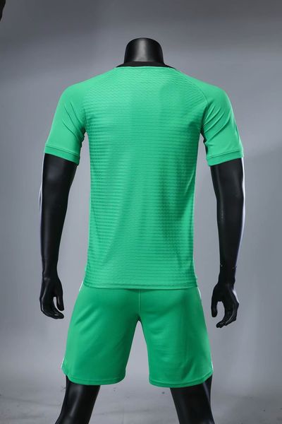 

men kit light board team training suit 1704# yellow blue red green maillots de foot, Black;yellow