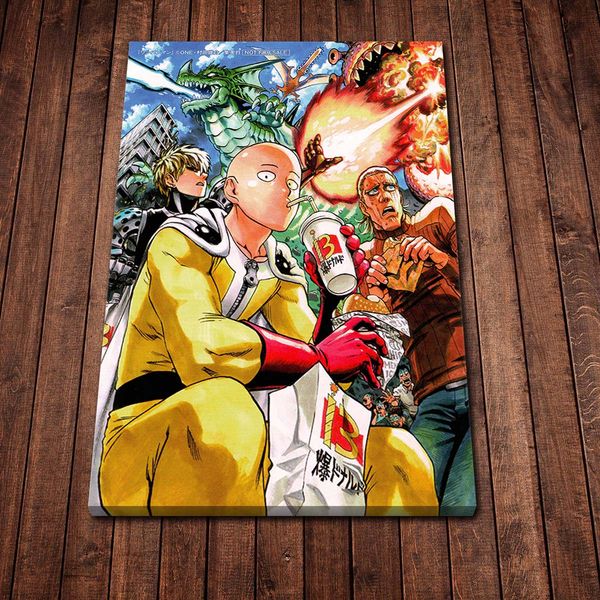 

one punch man canvas painting wall art print poster picture decorative painting living room home decoration