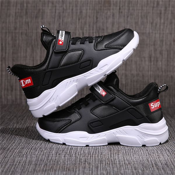 

новая весна детская обувь mesh color matching детский теннис дышащий спортивная обувь мода обувь для девочек для мальчиков кроссовки y201028, Black;red