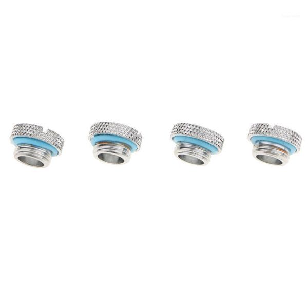 

4piece silver chrome water cooling g1/4 plug water sfor cooling1
