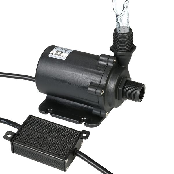 24V 91,2W 1500L/H 15m Bürstenlose Wasserpumpe Wasserdichte Tauchpumpe für Aquarium Brunnen Teich Hydrokultursysteme Y200922