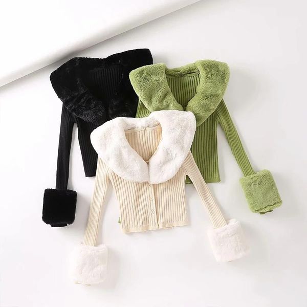 

2021 fashion spring autumn women knit sweaters ribbed kint cardigans women fashion clothing, White