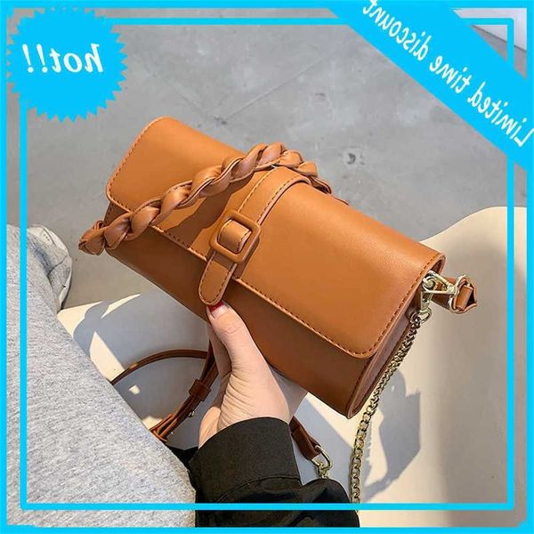 

newi chain design solid color small pu leather crossbody bags for women 2020 shoulder handbags female totes lady fashion bag 4ngg