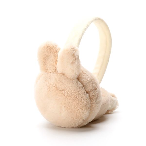 

warm 2021women windproof outdoor winter rabbit shape kawaii plush ear protector foldable earmuffs