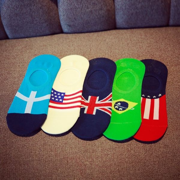 

kuxoo muji casual new british style cotton invisible cotton flag invisible men's liangpin socks shallow socks vhhd3, Black